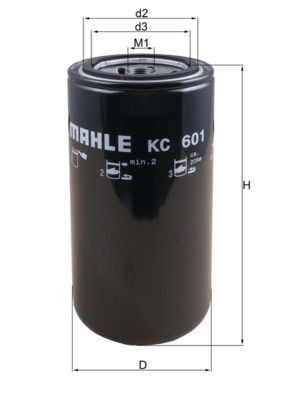 MAHLE ORIGINAL KC 601 Fuel filter Spin-on Filter