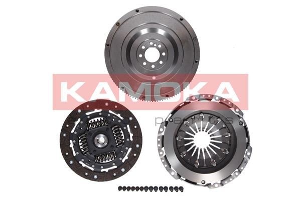 KC144 KAMOKA Clutch set VOLVO for engines with dual-mass flywheel, with clutch pressure plate, without clutch release bearing, with flywheel, with clutch disc, with screw set