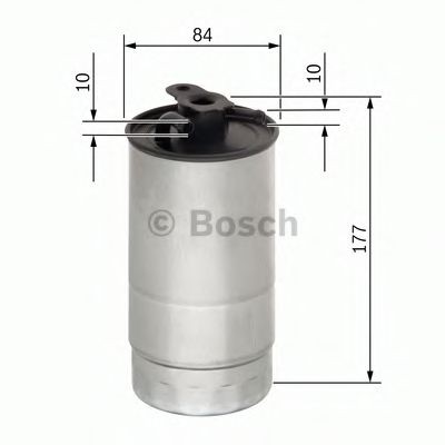 BOSCH 0450906451 Fuel filters In-Line Filter, 8mm, 8mm