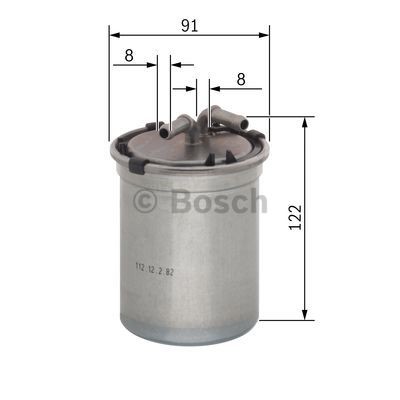 BOSCH 0450906464 Fuel filters In-Line Filter, 8mm, 8mm