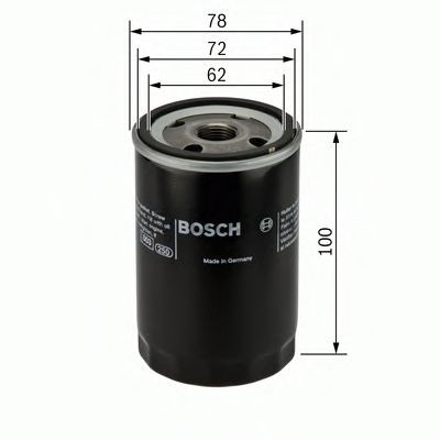 BOSCH 0 451 103 111 Engine oil filter M 20 x 1,5, Spin-on Filter