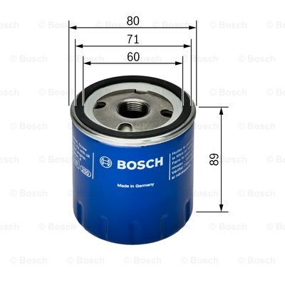 BOSCH 0 451 103 299 Engine oil filter M 20 x 1,5, with one anti-return valve, Spin-on Filter