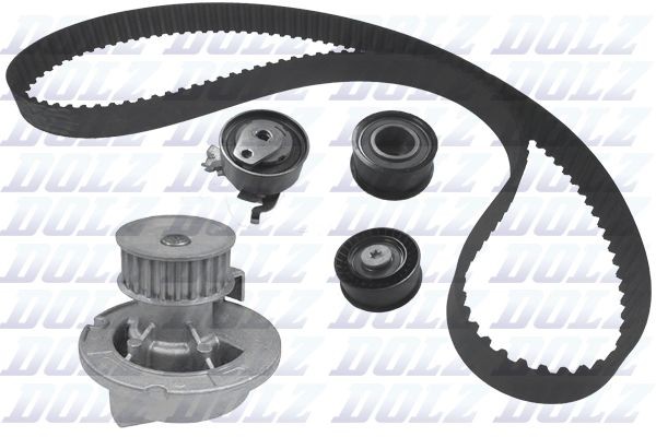 Opel INSIGNIA Cambelt and water pump kit 11560775 DOLZ KD075 online buy