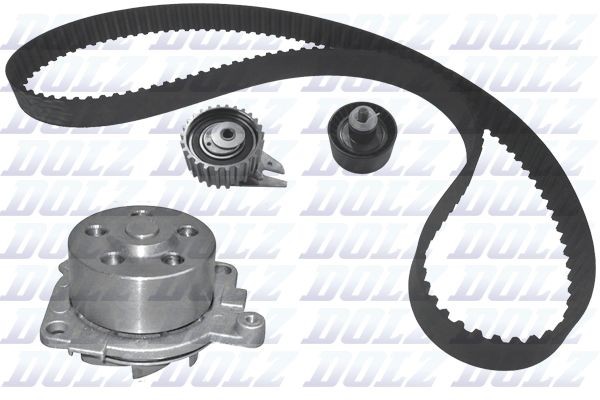 OEM-quality DOLZ KD086 Water pump + timing belt kit
