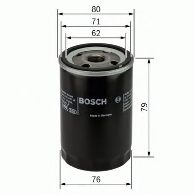 BOSCH 0 451 103 349 Engine oil filter 3/4