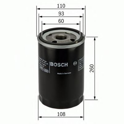 P 4018 BOSCH M 30 x 2 Ø: 110mm, Height: 260mm Oil filters 0 451 104 018 buy