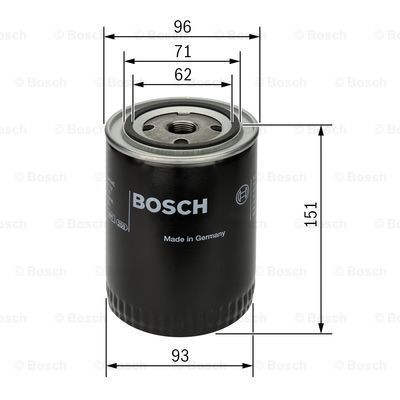 BOSCH OF-VW-5 Engine oil filter 3/4