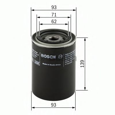 BOSCH 0451203194 Engine oil filter 3/4