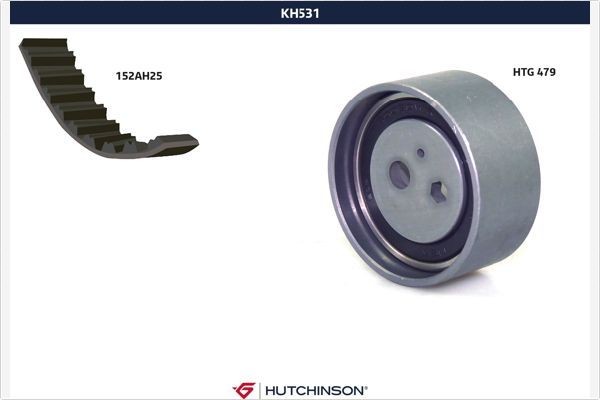 KH531 HUTCHINSON KH531 Cam belt kit Mazda 323 III (BF) 1.7 D 57 hp Diesel 1987 price