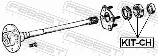 KITCH Bearing, drive shaft FEBEST KIT-CH review and test