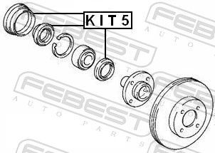 KIT5 Seal, wheel hub FEBEST KIT5 review and test