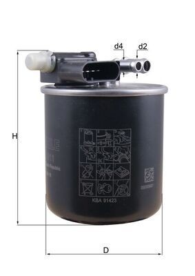 Great value for money - KNECHT Fuel filter KL 911