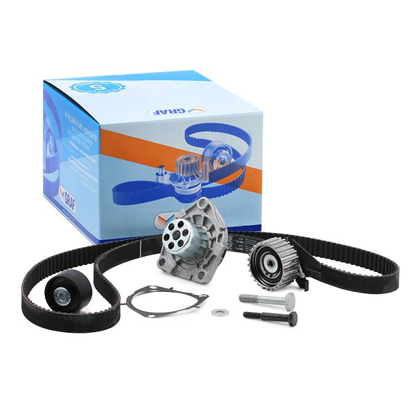 Opel INSIGNIA Water pump and timing belt kit GRAF KP1352-6 cheap