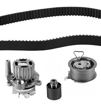 GRAF KP1355-2 Water pump and timing belt kit Number of Teeth: 130, Width 1: 30 mm, for timing belt drive