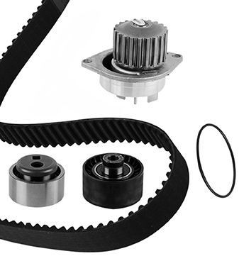 Timing belt and water pump kit GRAF Width 1: 25 mm, for toothed belt drive - KP491-2