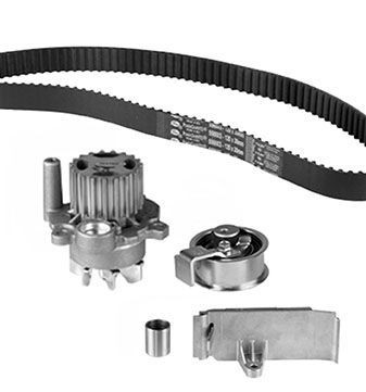 KP761-2 GRAF Cambelt kit VW with tensioner pulley damper, Width: 30 mm, Width 1: 30 mm, for timing belt drive