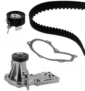 GRAF KP990-1 Water pump and timing belt kit Width 1: 22 mm, for timing belt drive