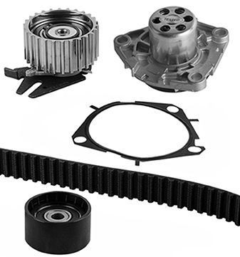 KWP + external bearing KW1352-6 Water pump and timing belt kit Width 1: 24 mm, for timing belt drive