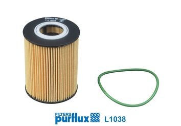 Achat de L1038 PURFLUX Cartouche filtrante Diamètre intérieur: 35mm, Ø: 82mm, Ø: 82mm, Hauteur: 108mm Filtre à huile L1038 pas chères
