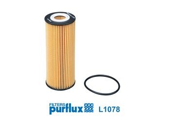 Original PURFLUX Oil filters L1078 for MERCEDES-BENZ E-Class