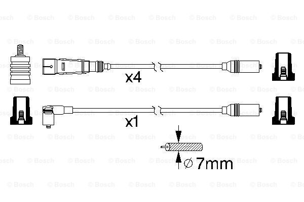 BOSCH 0986356339 Ignition Wire Kit