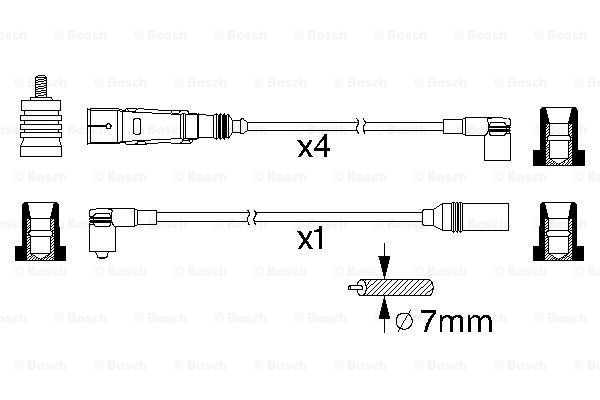 BOSCH 0986356355 Ignition Wire Kit