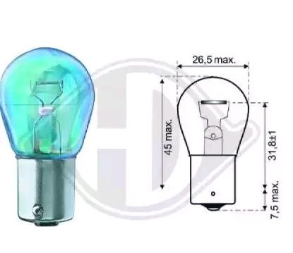 Original DIEDERICHS PY21W Indicator bulb LID10055 for ALFA ROMEO GT