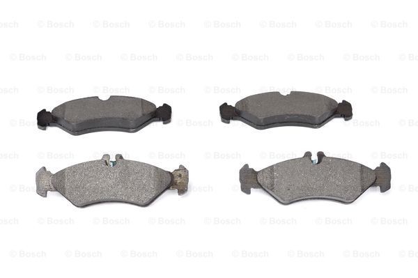 BOSCH 21621 Disc pads Low-Metallic, with mounting manual, with anti-squeak plate, with piston clip