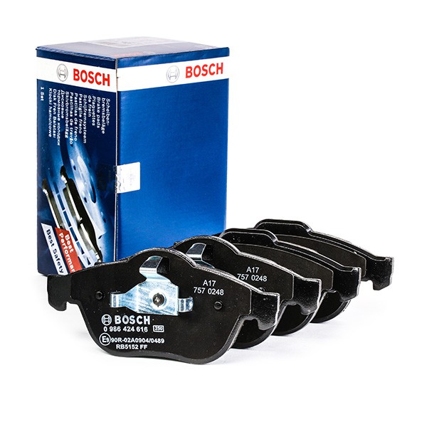 0986424616 Disc brake pads BOSCH E9 90R-02A0904/0489 review and test