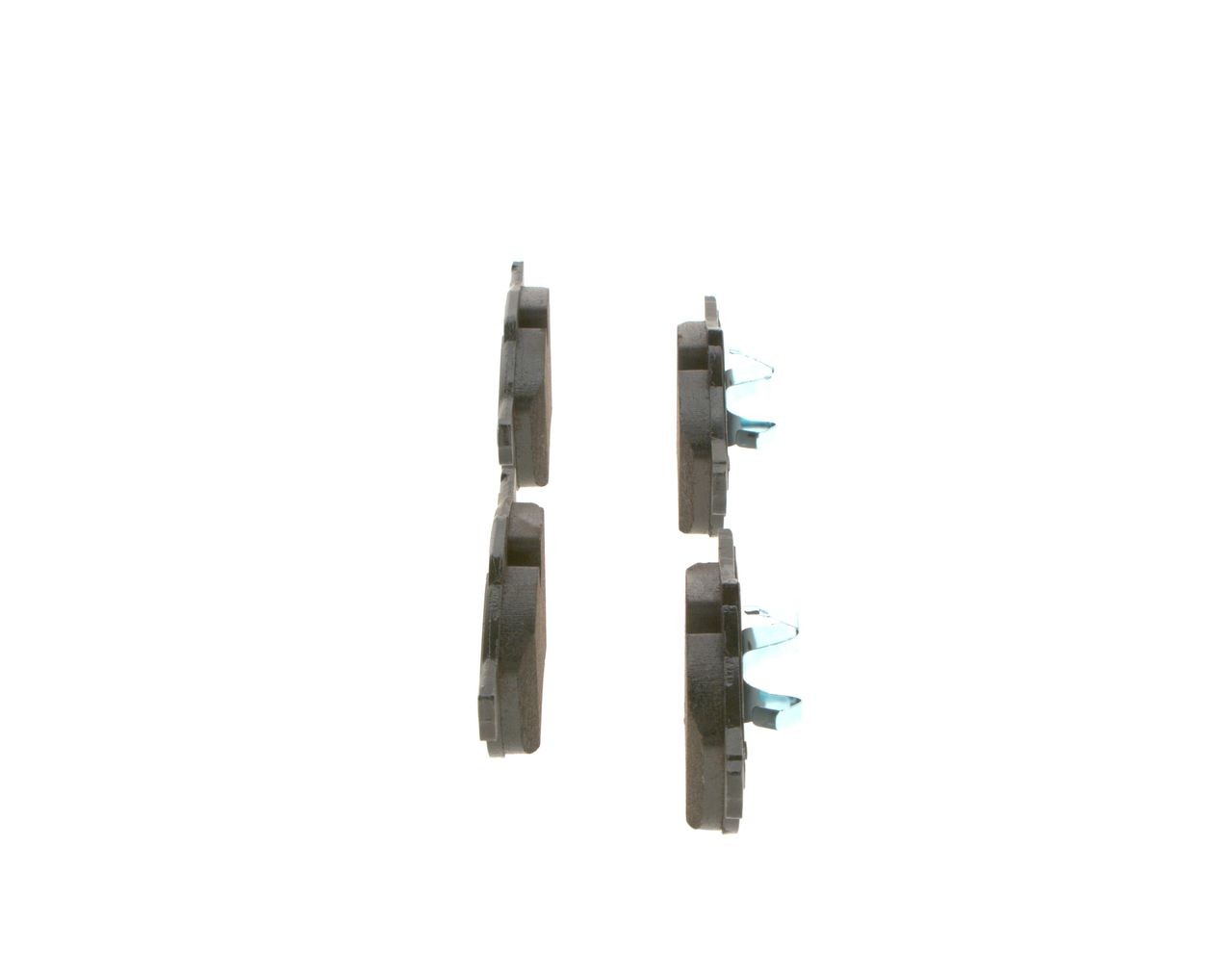 0986424758 Set of brake pads 23112 BOSCH Low-Metallic, with piston clip, with anti-squeak plate