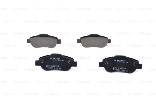 0986424786 Disc brake pads BOSCH E1 90R-011200/024 review and test