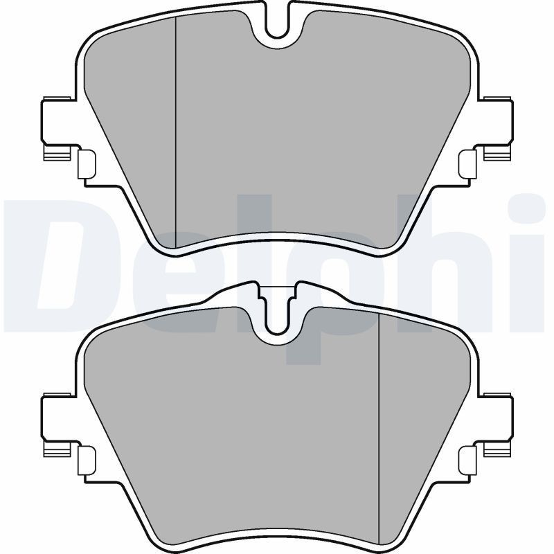 DELPHI Disc brake pads rear and front BMW 1 Hatchback (F40) new LP3182