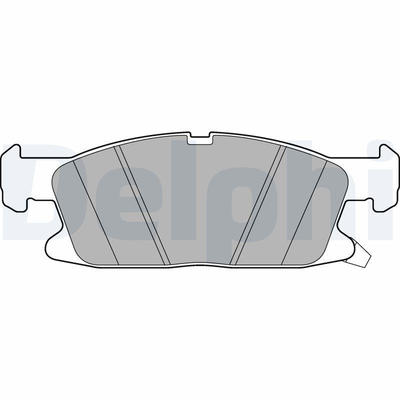 DELPHI LP3241 Brake pad set with acoustic wear warning, with anti-squeak plate, without accessories