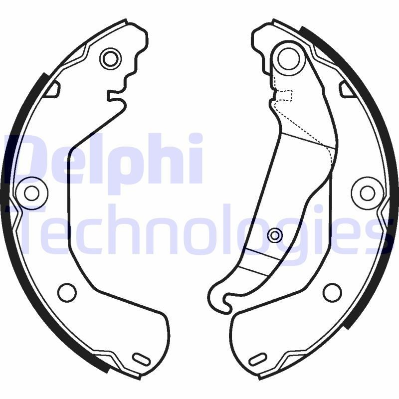 DELPHI LS2112 HONDA CIVIC 2012 Drum brake shoe support pads