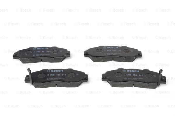 BOSCH 21651 Disc pads Low-Metallic, with integrated wear sensor, with anti-squeak plate