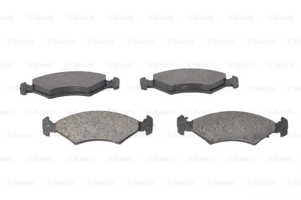 BOSCH E1 90R-011075/836 Disc pads Low-Metallic, with piston clip