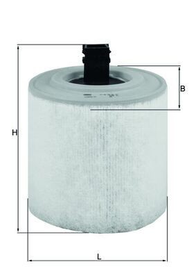 Great value for money - KNECHT Air filter LX 3015/16