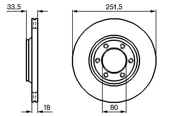 BD574 BOSCH 251,5x18mm, 6x102, Vented, internally vented, Oiled Ø: 251,5mm, Num. of holes: 6, Brake Disc Thickness: 18mm Brake rotor 0 986 478 658 buy