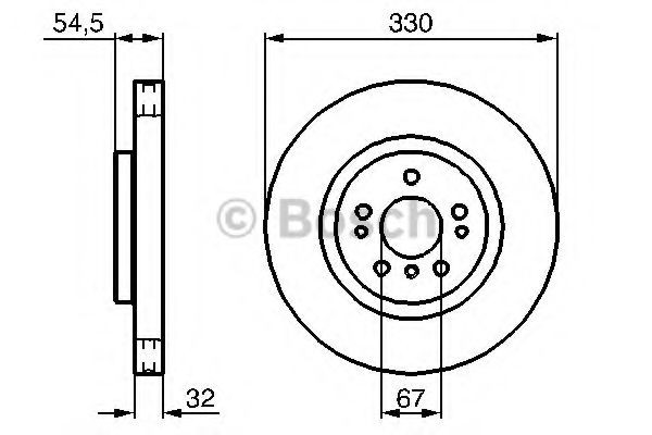 0986479269 Brake discs 0 986 479 269 BOSCH 330x32,2mm, 5x112, Vented, Coated, Alloyed/High-carbon
