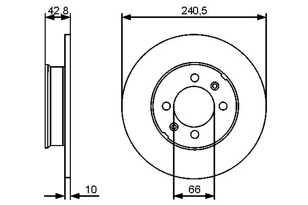 BD1332 BOSCH 240x10mm, 4x95, solid, Oiled Ø: 240mm, Num. of holes: 4, Brake Disc Thickness: 10mm Brake rotor 0 986 479 478 buy
