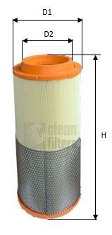 CLEAN FILTER MA1494 Luftfilter für MAN TGS LKW in Original Qualität