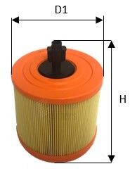 Original CLEAN FILTER Engine air filter MA3155 for BMW 1 Series
