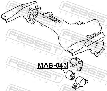 MAB043 Mounting, differential FEBEST MAB-043 review and test