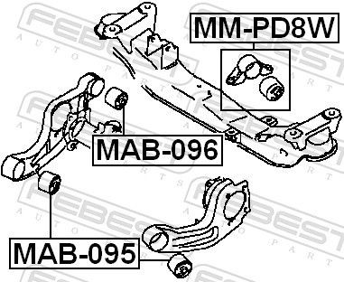 MAB096 Mounting, differential FEBEST MAB-096 review and test