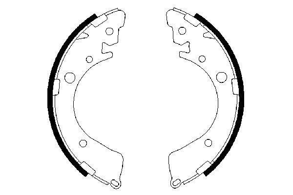 BOSCH Brake shoes rear and front HONDA Civic V Coupe (EJ) new 0 986 487 323