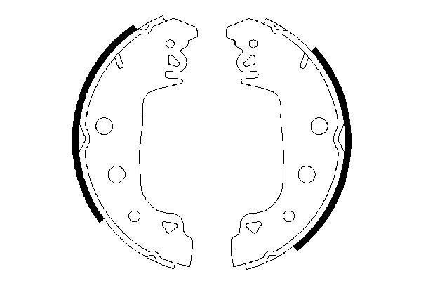 BS796 BOSCH 0986487546 Brake shoes Renault 18 Variable 135 1.6 TS 97 hp Petrol 1983 price