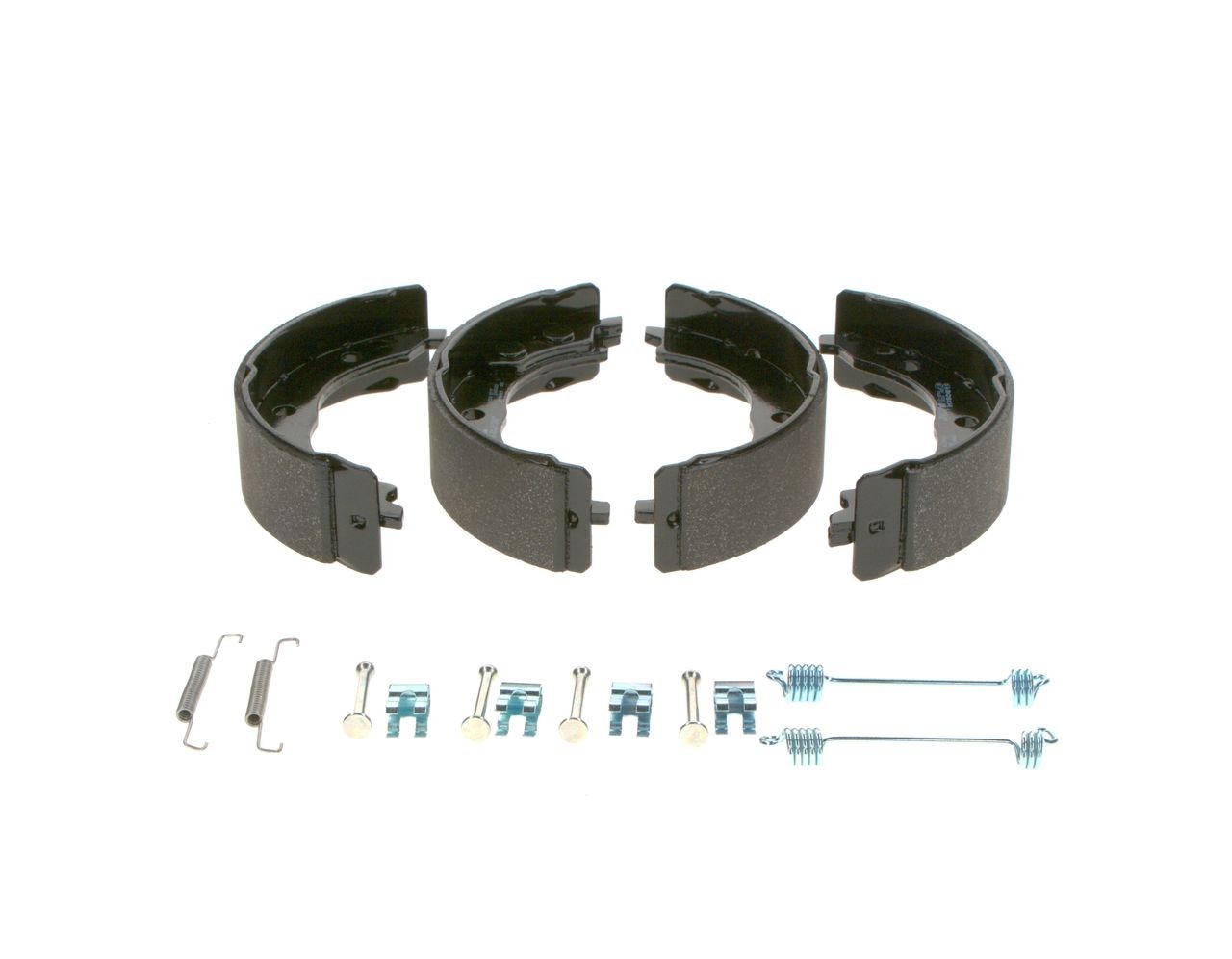 0986487712 Emergency brake shoes BS932 BOSCH with accessories