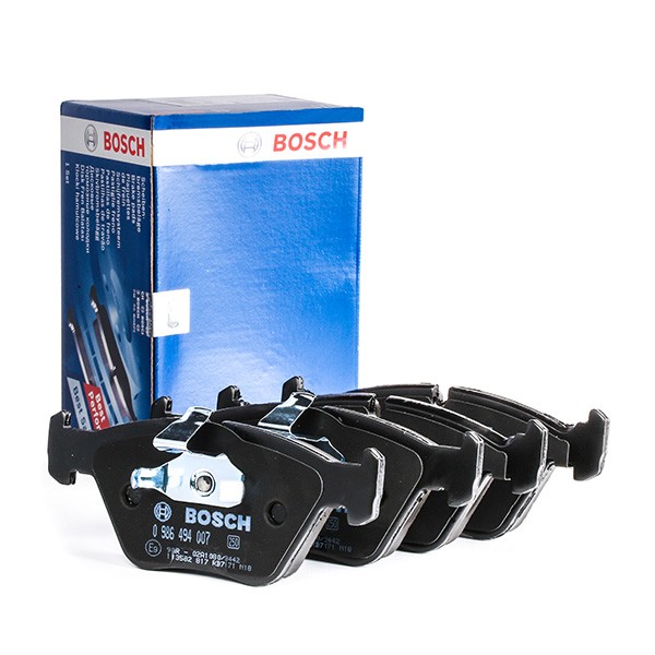 BOSCH 21990 Disc pads Low-Metallic, with mounting manual, with anti-squeak plate, with piston clip