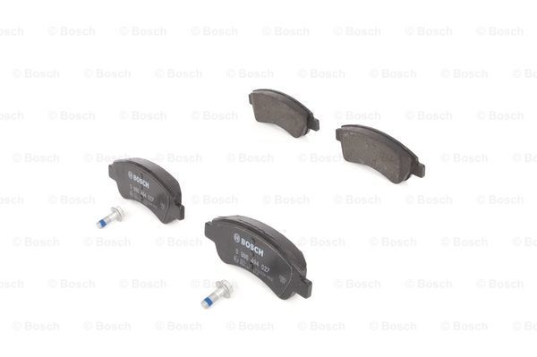 0986494027 Set of brake pads 23954 BOSCH Low-Metallic, with mounting manual, with anti-squeak plate, with bolts/screws