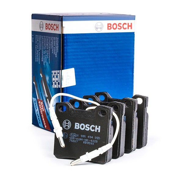 BOSCH 21 278 Disc pads Low-Metallic, with integrated wear sensor, with anti-squeak plate, with mounting manual